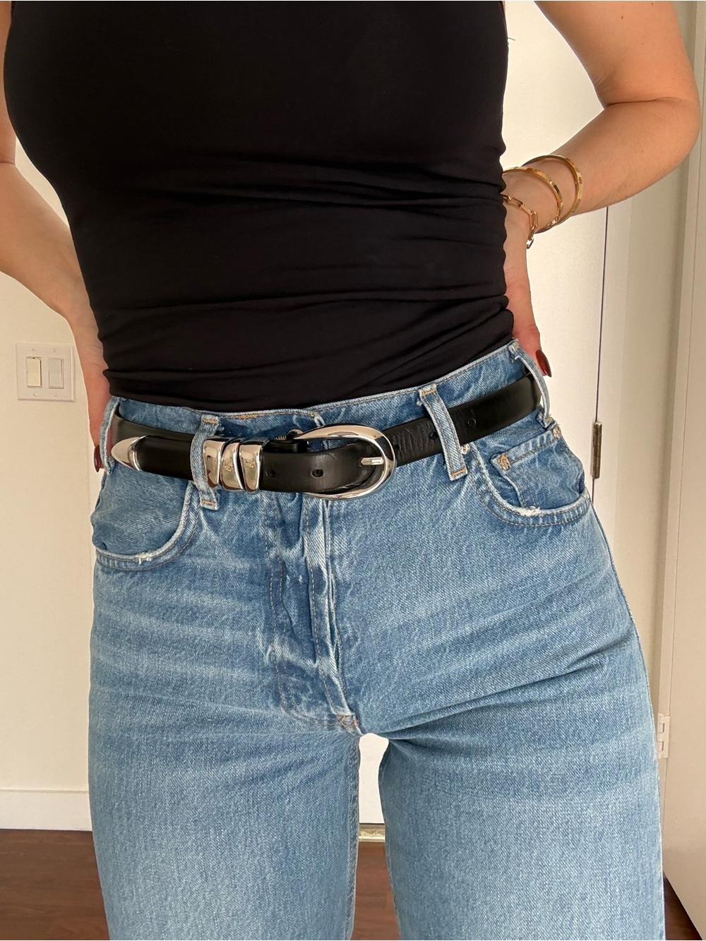 Madewell Black Leather Belt